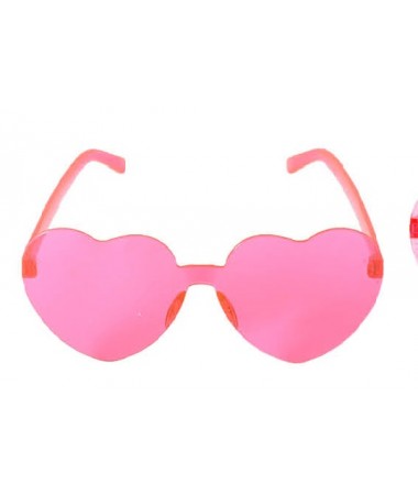 Heart Shaped Glasses frameless hot pink BUY
